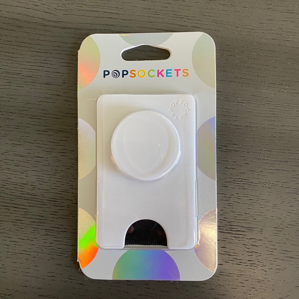 white popsocket wallet+